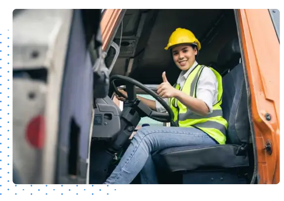 Truck Driver Smiling